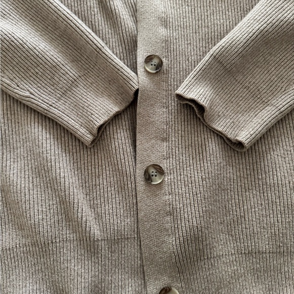 Cozy Oatmeal Women's Sweater Cardigan M - Picture 5 of 9